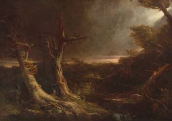 Tornade dans une forêt américaine (Thomas Cole) - Muzeo.com