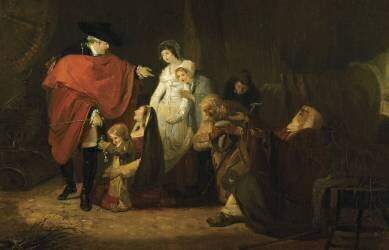 Trait d'humanité de Louis XVI (détail) (Philibert-Louis Debucourt) - Muzeo.com