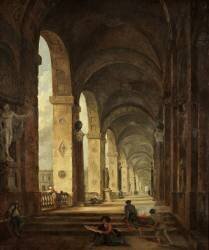 Un capriccio d'architecture romaine (Hubert Robert) - Muzeo.com