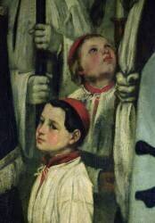 Un enterrement à Ornans (détail) (Gustave Courbet) - Muzeo.com