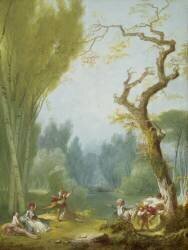Un jeu de cheval et de cavalier (Jean-Honoré Fragonard) - Muzeo.com