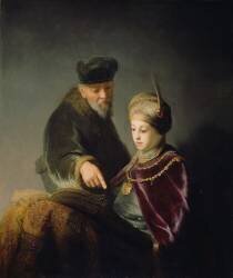 Un jeune étudiant et son tuteur (Rembrandt) - Muzeo.com