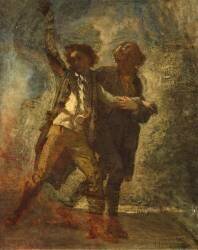 Un père et son fils ou Engagé volontaire et son père (Thomas Couture) - Muzeo.com
