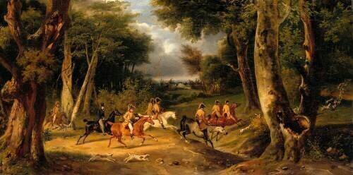 Une chasse à courre (Jacques François Joseph...) - Muzeo.com