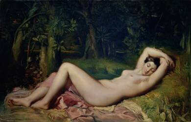 Une nymphe endormie (Théodore Chasseriau) - Muzeo.com