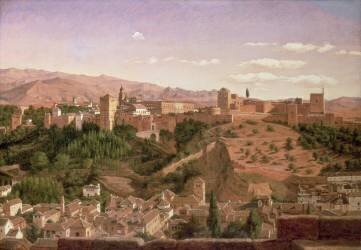 Une vue de Grenade (Heinrich Hansen) - Muzeo.com