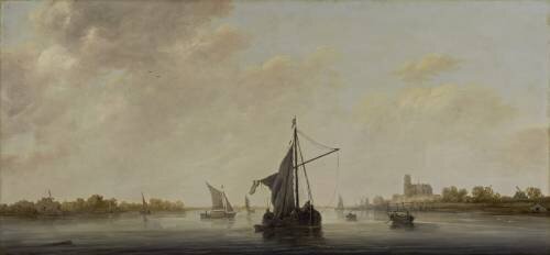 Une vue de la Meuse à Dordrecht (Albert Cuyp) - Muzeo.com