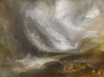 Vallée d'Aoste : Tempête de neige (Joseph Mallord William Turner) - Muzeo.com