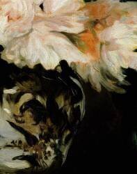 Vase de pivoines sur la douche de pied (Edouard Manet) - Muzeo.com