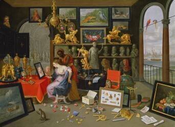 Vénus à sa toilette (Jan van Kessel) - Muzeo.com
