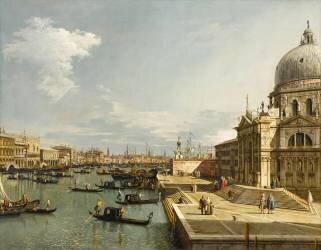 Venise, l'église de la Salute (Canaletto) - Muzeo.com