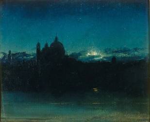 Venise vue de nuit (Jules Claude Ziegler) - Muzeo.com