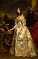 Victoire Auguste Antoinette, duchesse de Saxe (1822-1857), princesse de Saxe-Cobourg-Gotha (Franz Xaver Winterhalter) - Muzeo.com