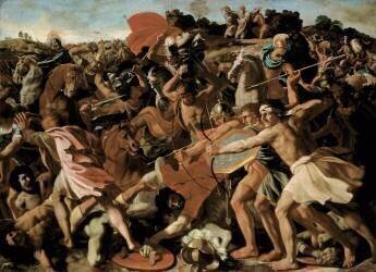 Victoire de Josué sur les Amalécites (Nicolas Poussin) - Muzeo.com