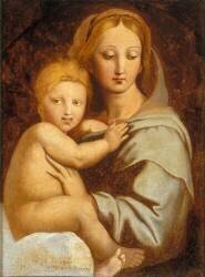 Vierge à l'Enfant au candélabre (Jean-Auguste-Dominique Ingres) - Muzeo.com