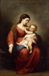 Vierge et enfant (Bartolomé Esteban Murillo) - Muzeo.com