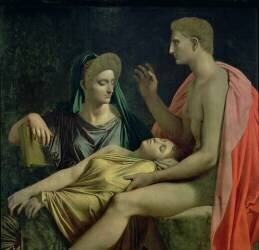 Virgil lisant l'Énéide à Livie (Jean-Auguste-Dominique Ingres) - Muzeo.com