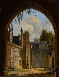 Vue de la cour de l'hôtel de Cluny (Etienne Bouhot) - Muzeo.com