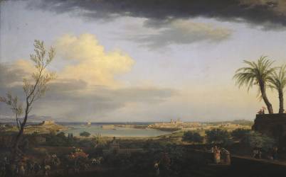 Vue de la rade d'Antibes (Joseph Vernet) - Muzeo.com