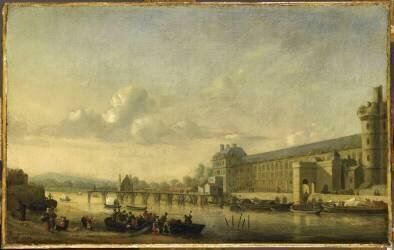 Vue de la Seine avec la façade sud de la grande Galerie du Louvre (Zeeman) - Muzeo.com