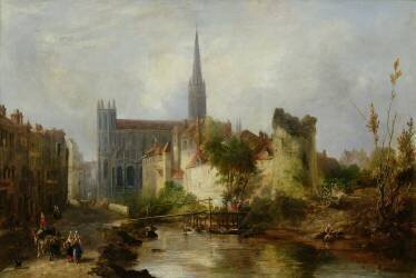 Vue de l'église Saint-Pierre de Caen (William Fowler) - Muzeo.com
