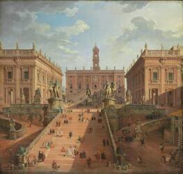 Vue du Campidoglio (Giovanni Paolo Pannini) - Muzeo.com