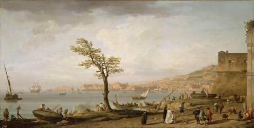 Vue du Golfe de Naples (Joseph Vernet) - Muzeo.com
