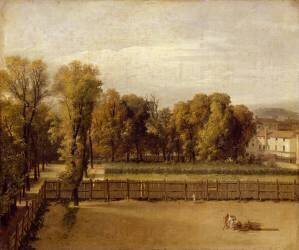 Vue du jardin du Luxembourg, à Paris (Jacques-Louis David) - Muzeo.com