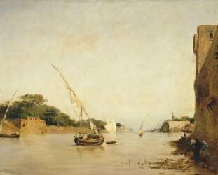 Vue du Nil (Eugène Fromentin) - Muzeo.com
