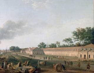 Vue du port de Rochefort (détail) (Joseph Vernet) - Muzeo.com