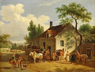 Vue d'un village (Jean-François Demay) - Muzeo.com