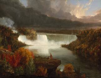 Vue lointaine des chutes du Niagara (Thomas Cole) - Muzeo.com