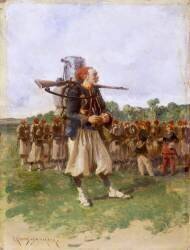 Zouaves en tenue de campagne vers 1865-1870 (Charles-Edouard...) - Muzeo.com