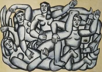 Baigneurs en gris (Fernand Léger) - Muzeo.com