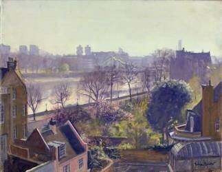 Chelsea Embankment from the Physic Garden (Julian Barrow) - Muzeo.com