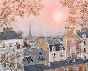 Ciel rose en hiver (Fabienne Delacroix) - Muzeo.com