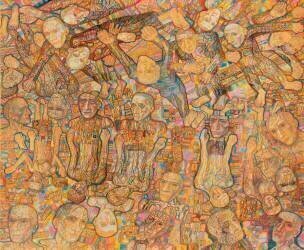 Composition avec la foule (Pavel Filonov) - Muzeo.com