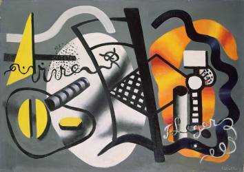 Composition avec une chaise (Fernand Léger) - Muzeo.com
