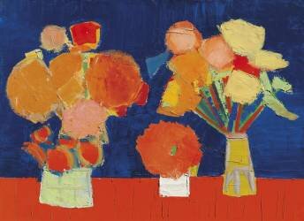 Deux vases à fleurs (Nicolas de Staël) - Muzeo.com