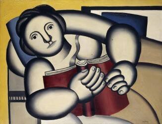 Femme tenant un livre (Fernand Léger) - Muzeo.com
