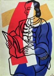 La liseuse, portrait de la femme de l'artiste (Fernand Léger) - Muzeo.com