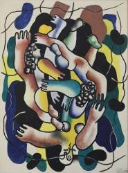 Les plongeurs polychromes (Fernand Léger) - Muzeo.com