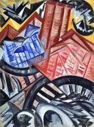 L'Usine et le pont (Olga Rozanova) - Muzeo.com