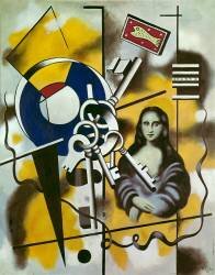 Mona Lisa avec porte-clés (Fernand Léger) - Muzeo.com