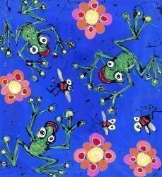 Papier peint grenouille (Anthony Breslin) - Muzeo.com