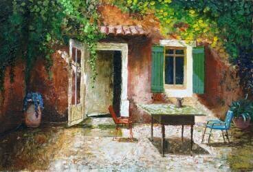 Patio à la française (Trevor Neal) - Muzeo.com