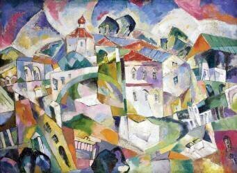 Paysage cubiste (Aristarkh Lentulov) - Muzeo.com