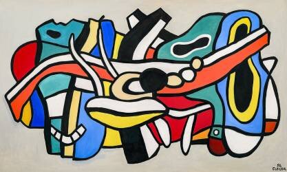 Projet pour fresque (Fernand Léger) - Muzeo.com