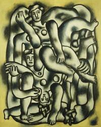Quatre acrobates (Fernand Léger) - Muzeo.com