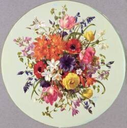 Un arrangement circulaire de fleurs (Albert Williams) - Muzeo.com